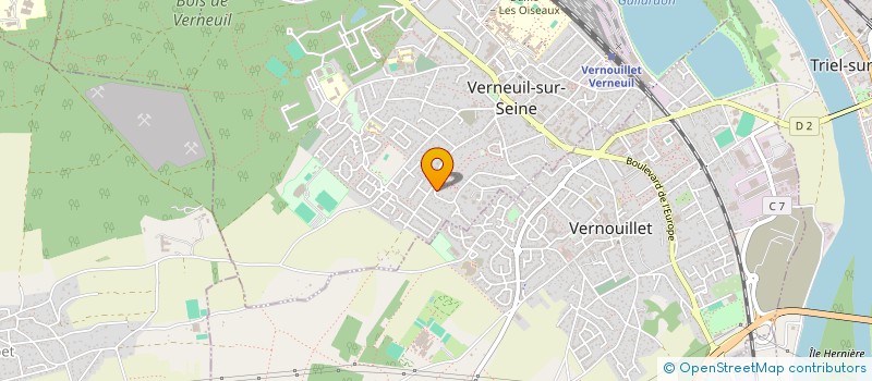 localisation de l'entreprise VERMED  VERNEUIL-SUR-SEINE