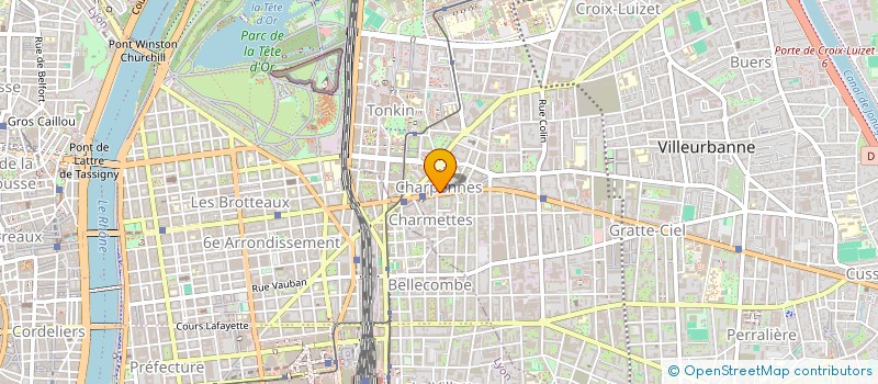 localisation de l'entreprise VERMEERSCH  VILLEURBANNE