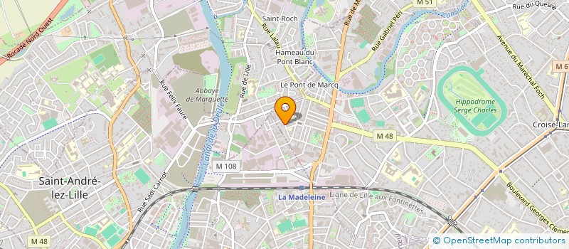 localisation de l'entreprise VERMEERSCH DAVID  MARCQ-EN-BARUL