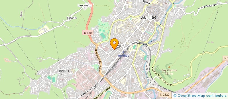 localisation de l'entreprise VERMEERSCH DEVELOPPEMENT à AURILLAC