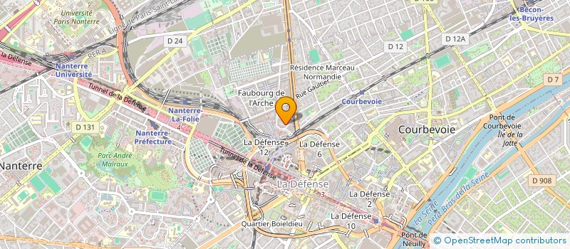 localisation de l'entreprise VERMEG FRANCE à COURBEVOIE