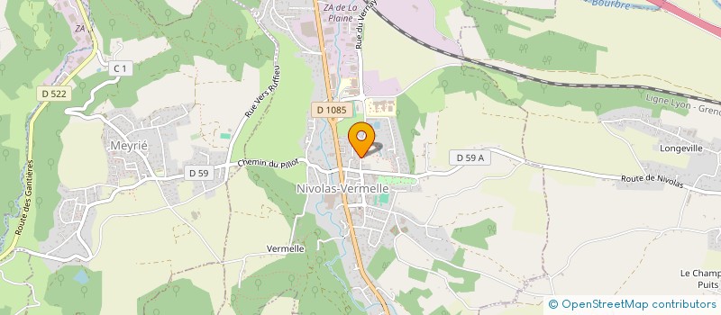 localisation de l'entreprise VERMEIL  NIVOLAS-VERMELLE