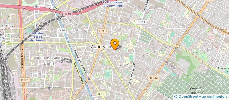 localisation de l'entreprise VERMEIL ASSISTANCE à AUBERVILLIERS