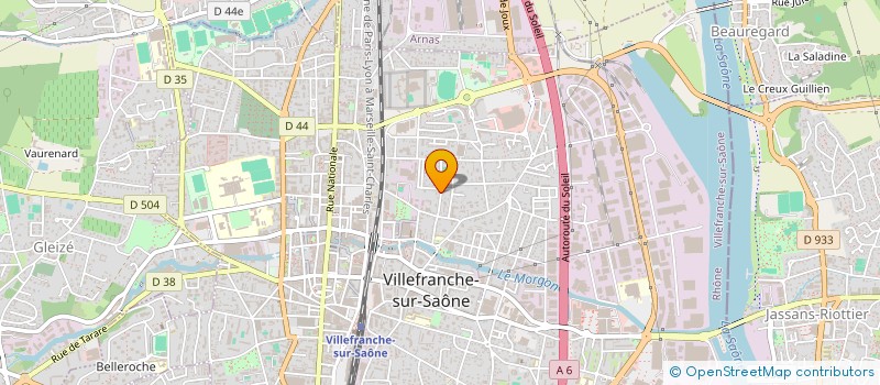 localisation de l'entreprise VERMELHO à VILLEFRANCHE-SUR-SAONE