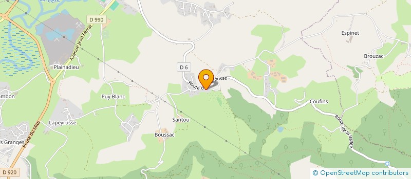 localisation de l'entreprise VERMENOUZE  ARPAJON-SUR-CERE