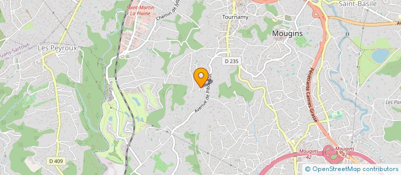 localisation de l'entreprise VERMEULEN HOLDING à MOUGINS