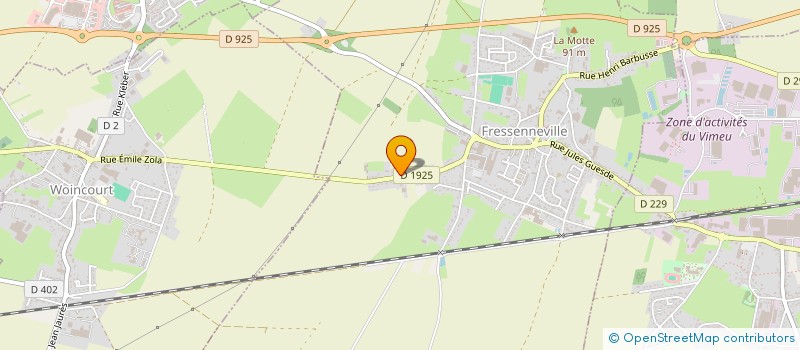 localisation de l'entreprise VERMON  FRESSENNEVILLE