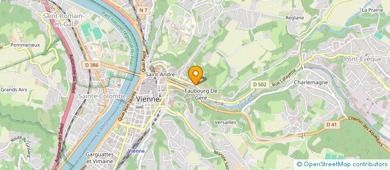 localisation de l'entreprise VERMOND COUTURE à VIENNE