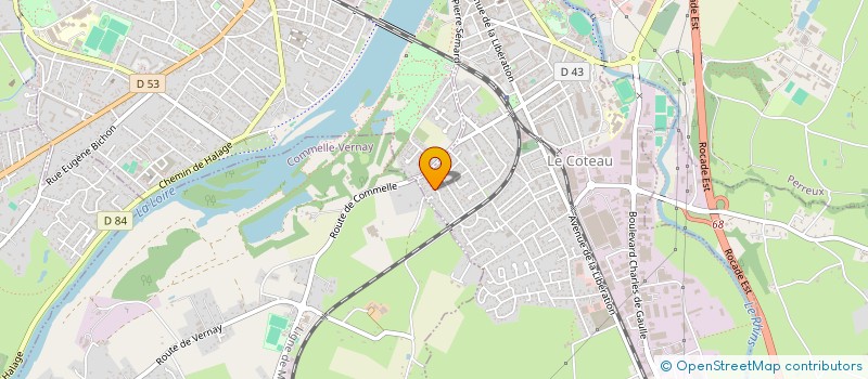 localisation de l'entreprise VERMOREL IMMO  LE COTEAU