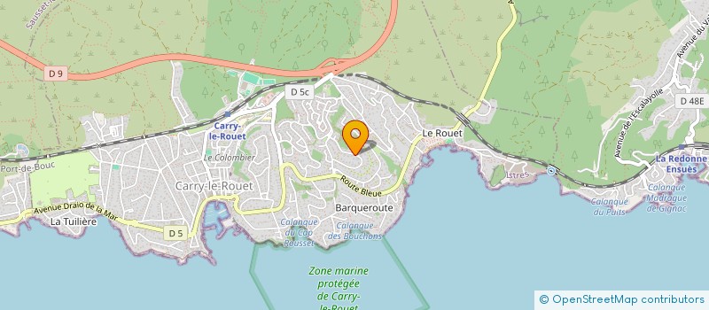 localisation de l'entreprise VERMOT IMMO  CARRY-LE-ROUET