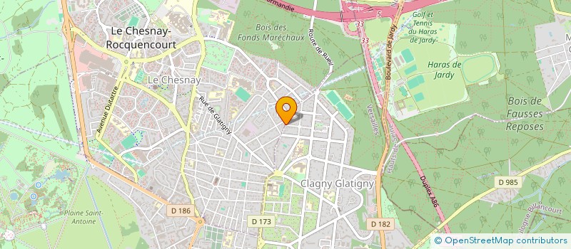 localisation de l'entreprise VERNA  LE CHESNAY-ROCQUENCOURT