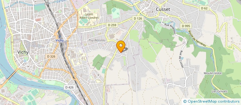 localisation de l'entreprise VERNAB à CUSSET