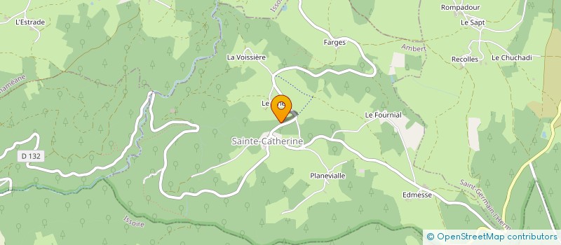 localisation de l'entreprise VERNADET SERVICES RAMONAGE  LE VERNET-CHAMEANE