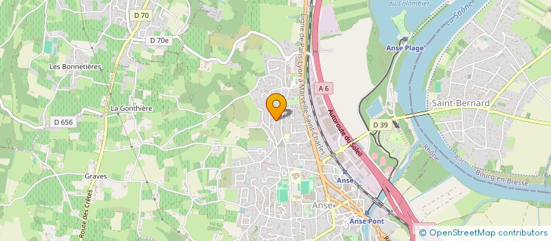 localisation de l'entreprise VERNAISON TOITURE  ANSE