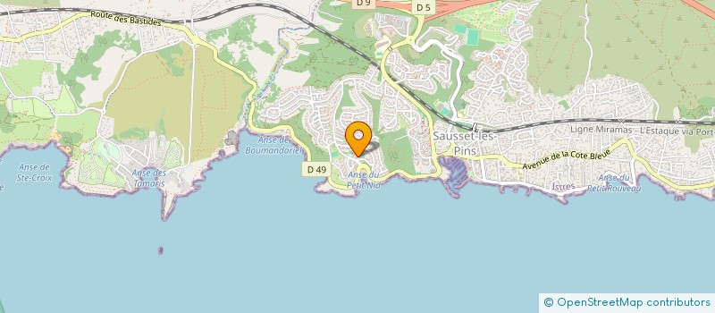 localisation de l'entreprise VERNAL RS  SAUSSET-LES-PINS