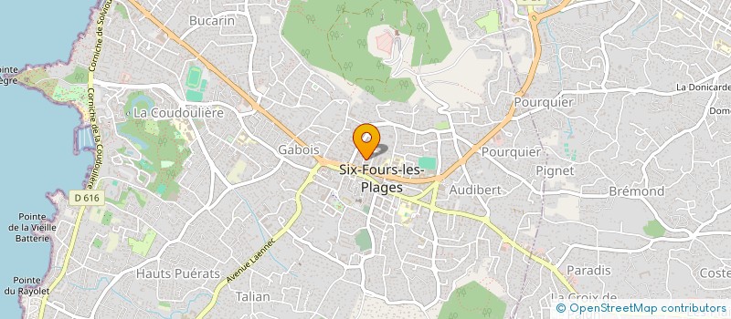 localisation de l'entreprise VERNAY à SIX FOURS LES PLAGES