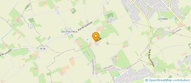 localisation de l'entreprise VERNAY  LINSELLES