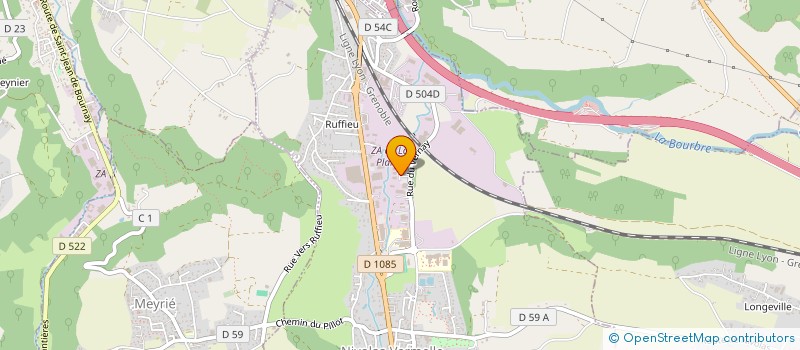 localisation de l'entreprise VERNAY AUTOMOBILES  NIVOLAS-VERMELLE