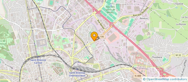 localisation de l'entreprise VERNAY COGNET ENGRENAGES à SAINT-ETIENNE