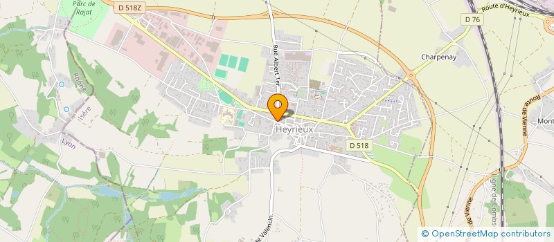 localisation de l'entreprise VERNAY CORPORATE à HEYRIEUX