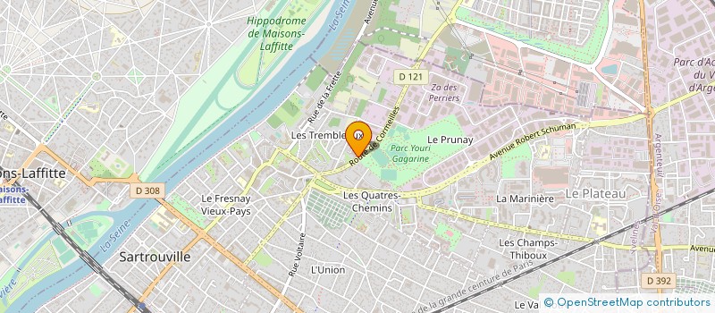 localisation de l'entreprise VERNAY JARDINS SERVICES à SARTROUVILLE