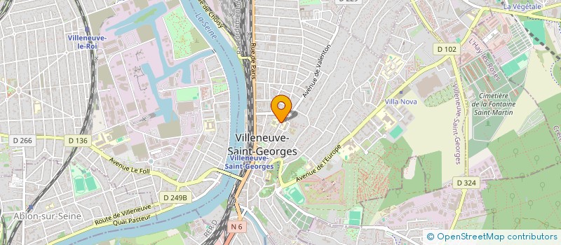 localisation de l'entreprise VERNAY                        JULIE  VILLENEUVE-SAINT-GEORGES