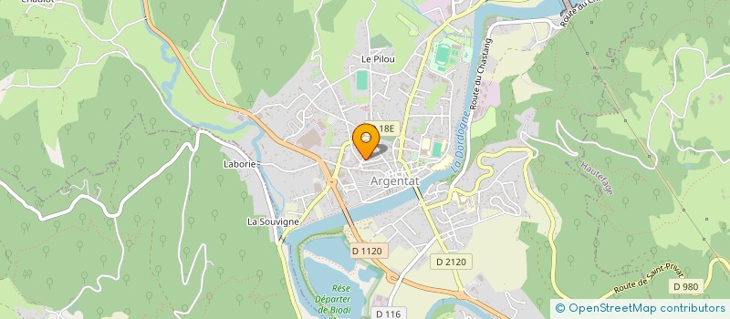 localisation de l'entreprise VERNAY-LATREILLE à ARGENTAT-SUR-DORDOGNE