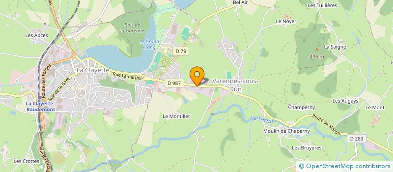 localisation de l'entreprise VERNAY MECANO SOUDURE à VARENNES-SOUS-DUN