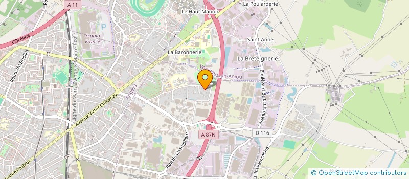 localisation de l'entreprise VERNEAU  SAINT-BARTHELEMY-D'ANJOU