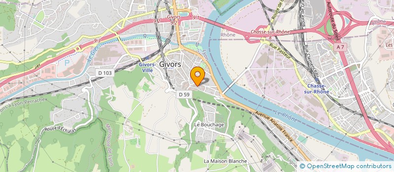 localisation de l'entreprise VERNEIL FORMATION  GIVORS