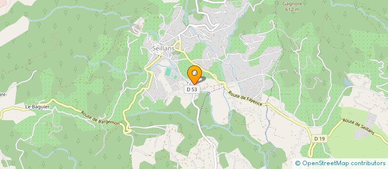 localisation de l'entreprise VERNET  SEILLANS