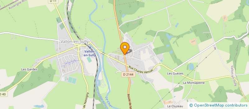 localisation de l'entreprise VERNET HORTICULTURE DES BOURBONS  ESTIVAREILLES