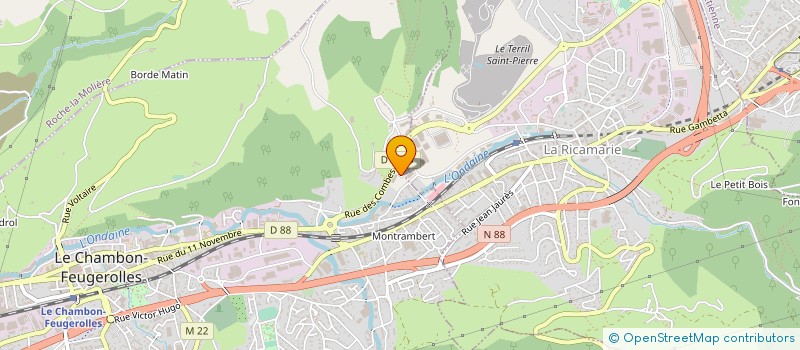 localisation de l'entreprise VERNET RECTIFICATION à LE CHAMBON-FEUGEROLLES
