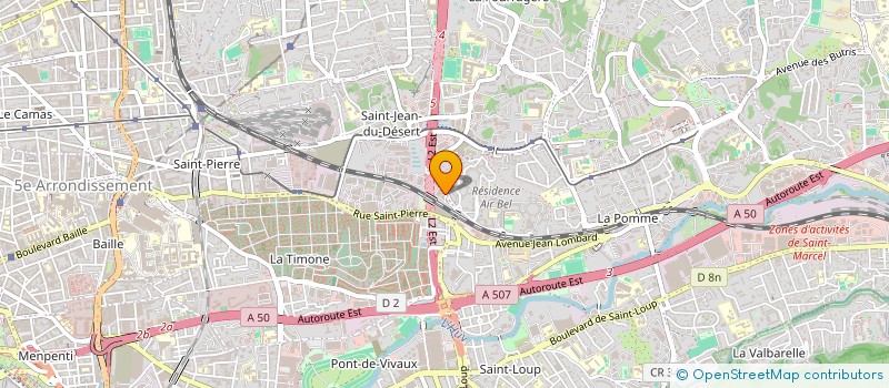 localisation de l'entreprise VERNETIC à MARSEILLE