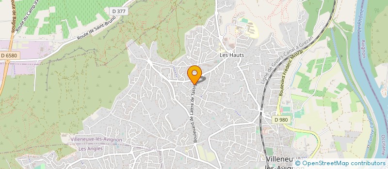 localisation de l'entreprise VERNETIS  VILLENEUVE-LES-AVIGNON