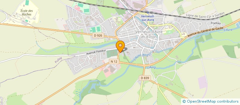 localisation de l'entreprise VERNEUIL COIFF à VERNEUIL D'AVRE ET D'ITON