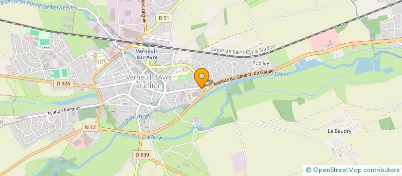 localisation de l'entreprise VERNEUIL EN BIO à VERNEUIL D'AVRE ET D'ITON