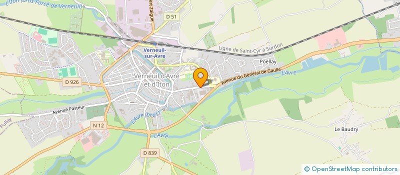 localisation de l'entreprise VERNEUIL LAVAGE AUTOMOBILE à VERNEUIL D'AVRE ET D'ITON