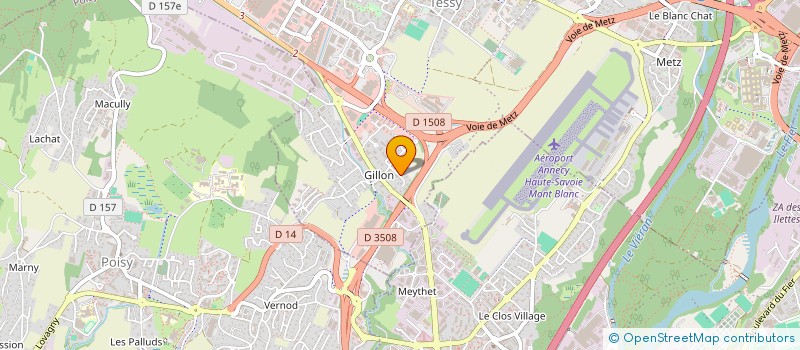 localisation de l'entreprise VERNEX BARILLET  EPAGNY METZ-TESSY