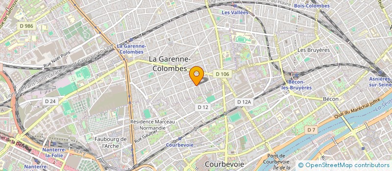 localisation de l'entreprise VERNHES / PIEGEAUD à LA GARENNE-COLOMBES