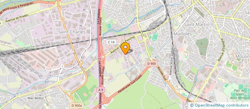 localisation de l'entreprise VERNHES SALES NOGATCHEVSKY  PERPIGNAN