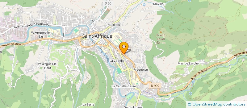 localisation de l'entreprise VERNHET CHEMINEES à SAINT-AFFRIQUE
