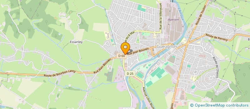 localisation de l'entreprise VERNIAUT à GUEUGNON