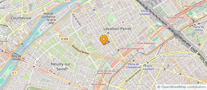 localisation de l'entreprise VERNIER HO à LEVALLOIS-PERRET