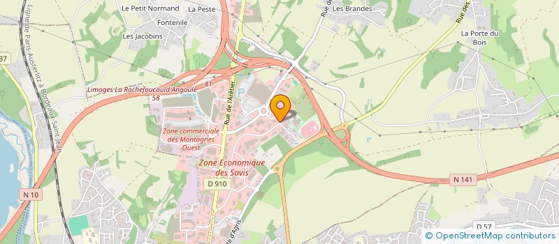 localisation de l'entreprise VERNIER INVEST à CHAMPNIERS