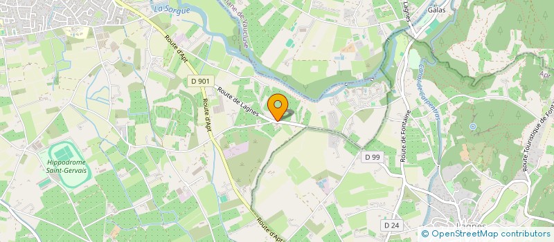 localisation de l'entreprise VERNIER JEROME TERRASSEMENT à L'ISLE-SUR-LA-SORGUE