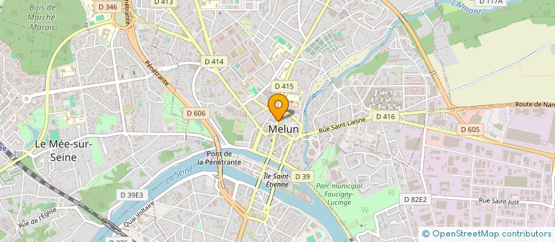 localisation de l'entreprise VERNIN VOYAGES à MELUN