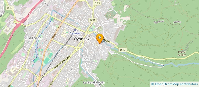 localisation de l'entreprise VERNIS PLUS à OYONNAX