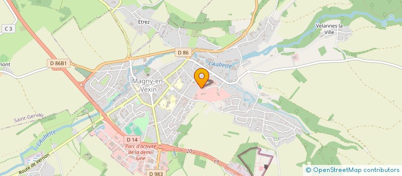 localisation de l'entreprise VERNIS PLUS à MAGNY-EN-VEXIN