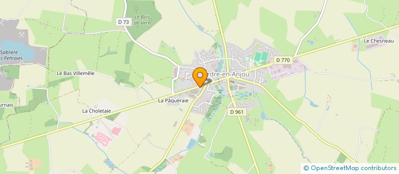 localisation de l'entreprise VERNOIS EXPRESS  ERDRE-EN-ANJOU